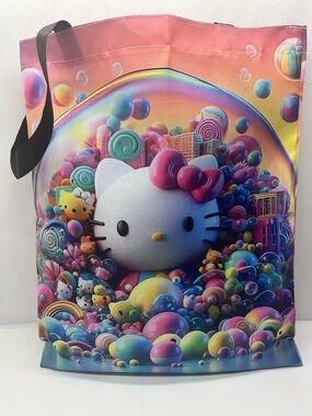 Sanrio Hello Kitty Candy Bubble Tote - Pink, Rainbow